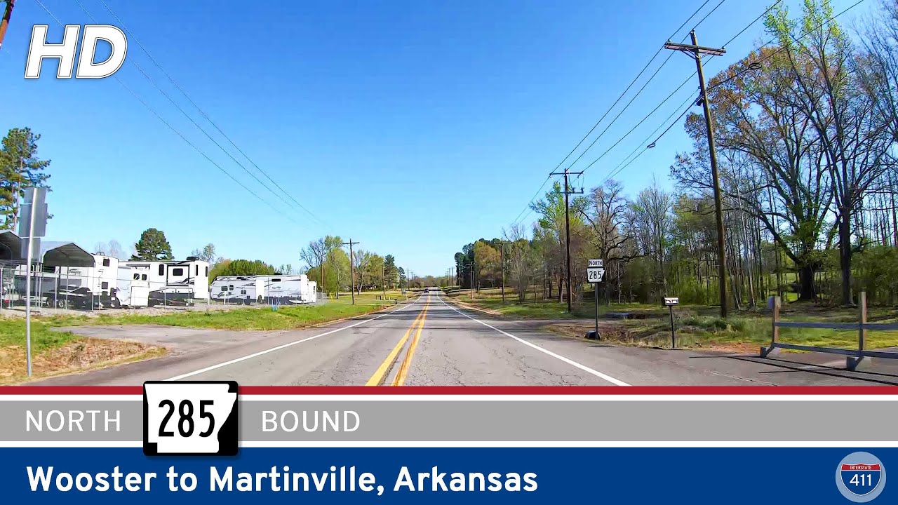 Arkansas Highway 285: Wooster to Martinville