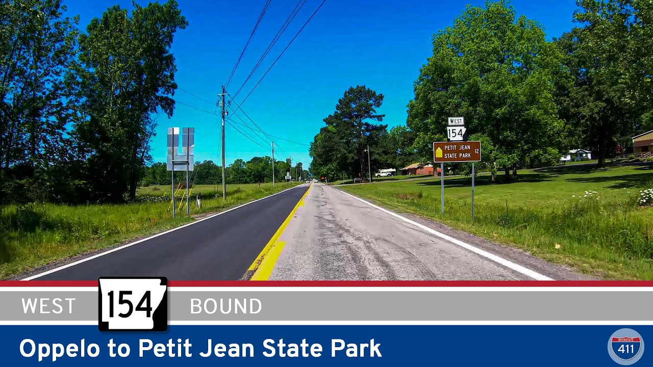 Explore the scenic drive along Arkansas Highway 154 from Oppelo to Petit Jean State Park. This 12-mile route climbs Petit Jean Mountain and leads to waterfalls, overlooks, and the heart of Arkansas's first state park.