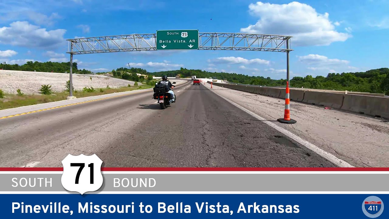 U.S. Highway 71: Pineville, Missouri to Bella Vista, Arkansas