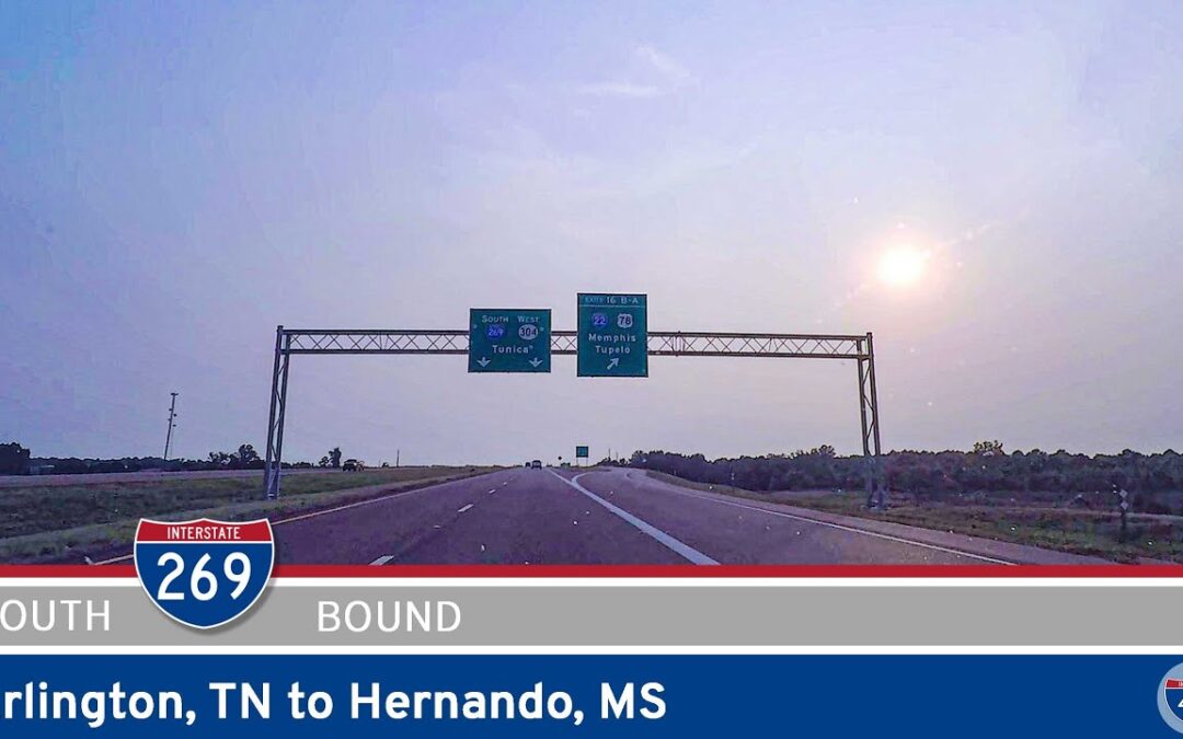 Southbound Interstate 269: Arlington, TN to Hernando, MS