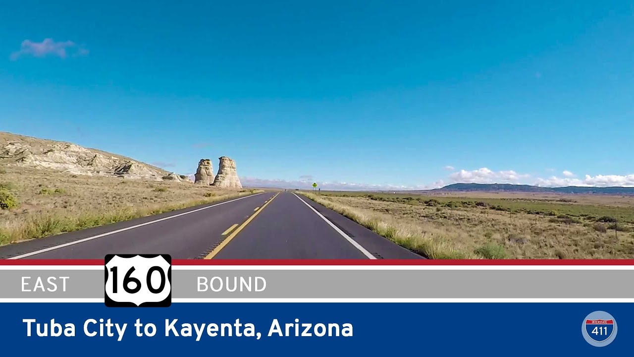 Drive 82 miles across the Navajo Nation on U.S. Route 160 from Tuba City to Kayenta, Arizona. Explore scenic desert landscapes, roadside stops, and historic points of interest along this vital east-west corridor in the American Southwest.