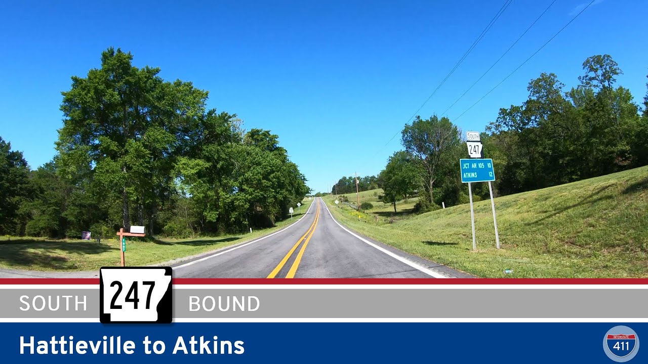 Arkansas Highway 247: Hattieville to Atkins