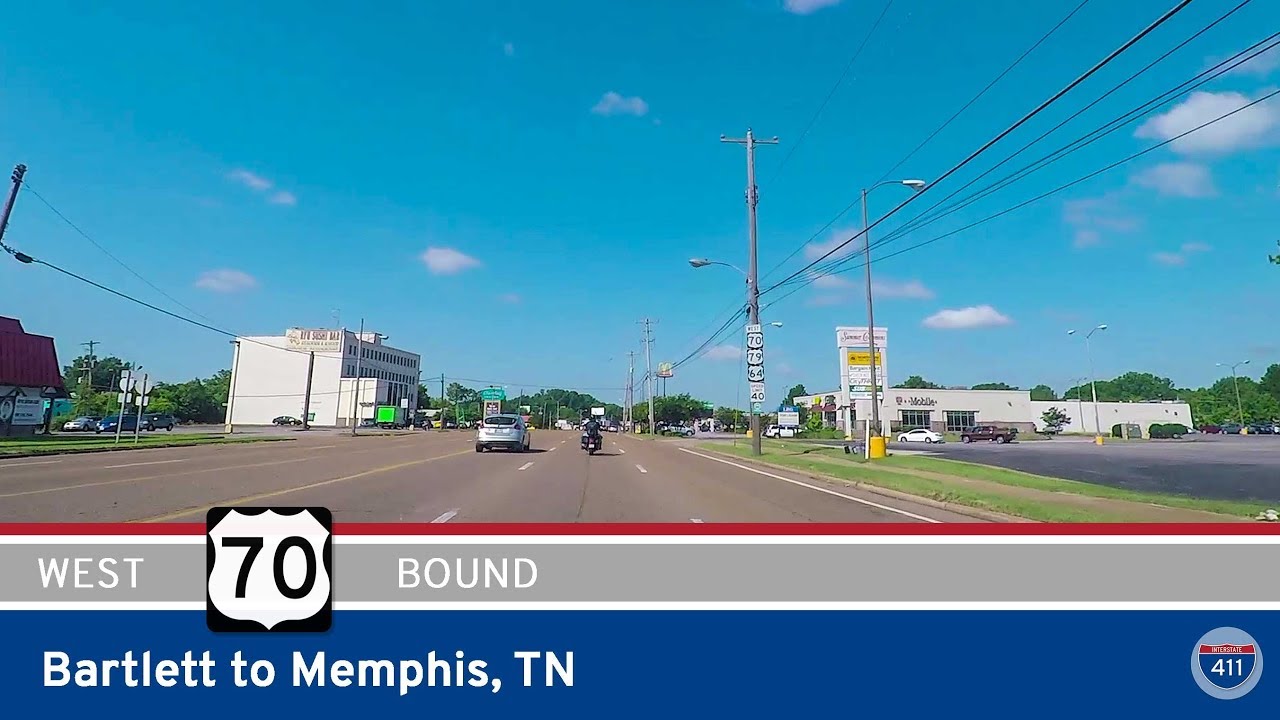 U.S. Route 70: Summer Ave – Bartlett to Memphis, Tennessee