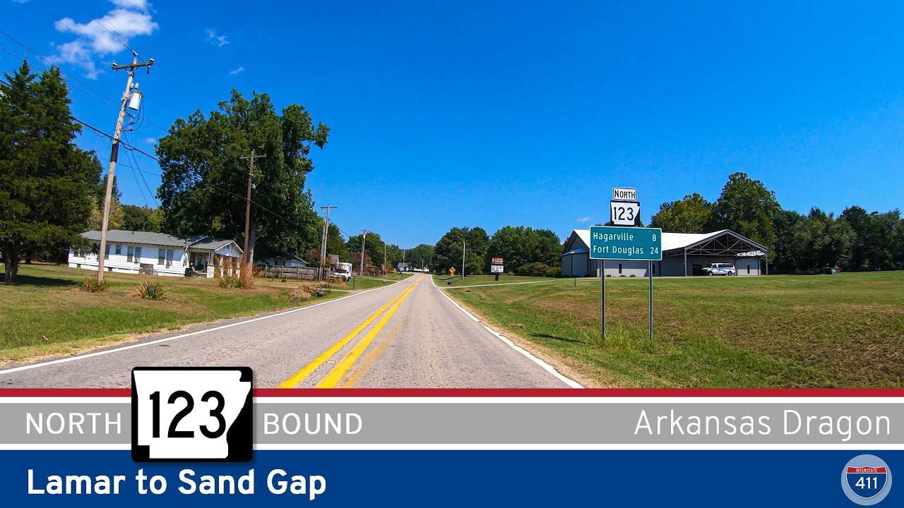 Arkansas Highway 123: Lamar to Sand Gap