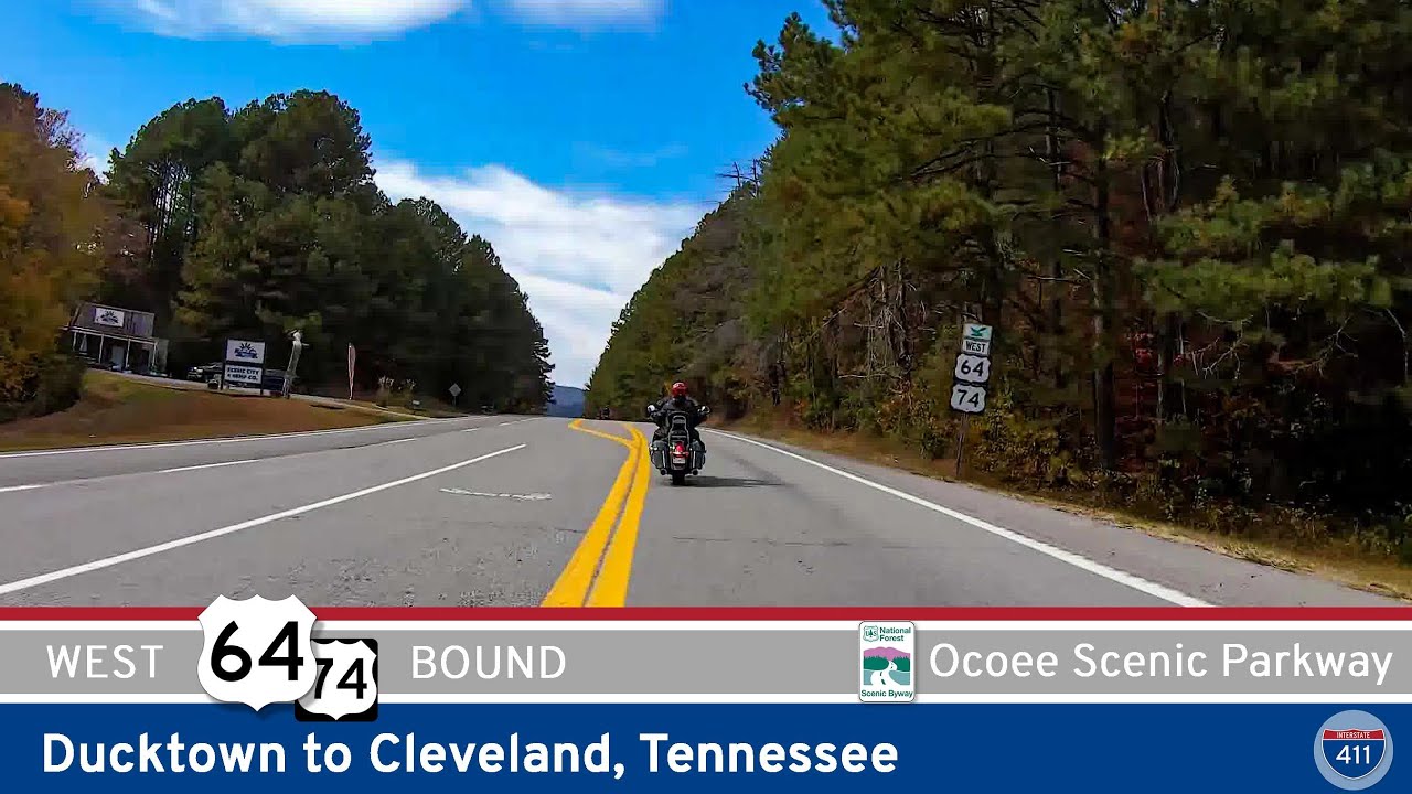 U.S. Route 64: Ocoee Scenic Byway ~ Ducktown to Cleveland – Tennessee