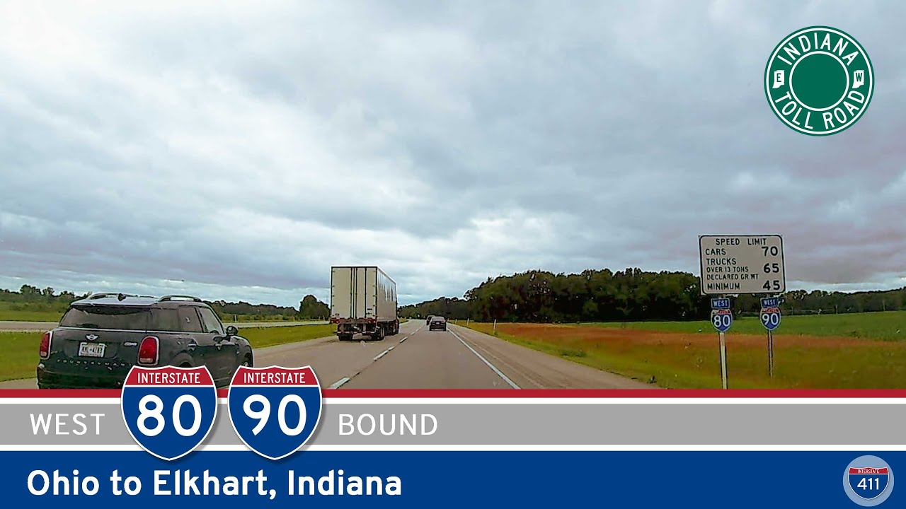 Interstate 80 / Interstate 90 ~ Indiana Toll Road: Ohio to Elkhart