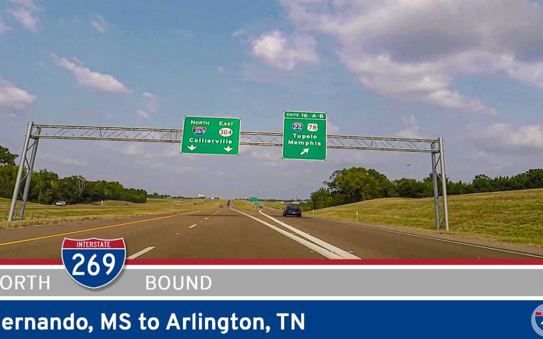 Northbound Interstate 269: Hernando, MS to Arlington, TN