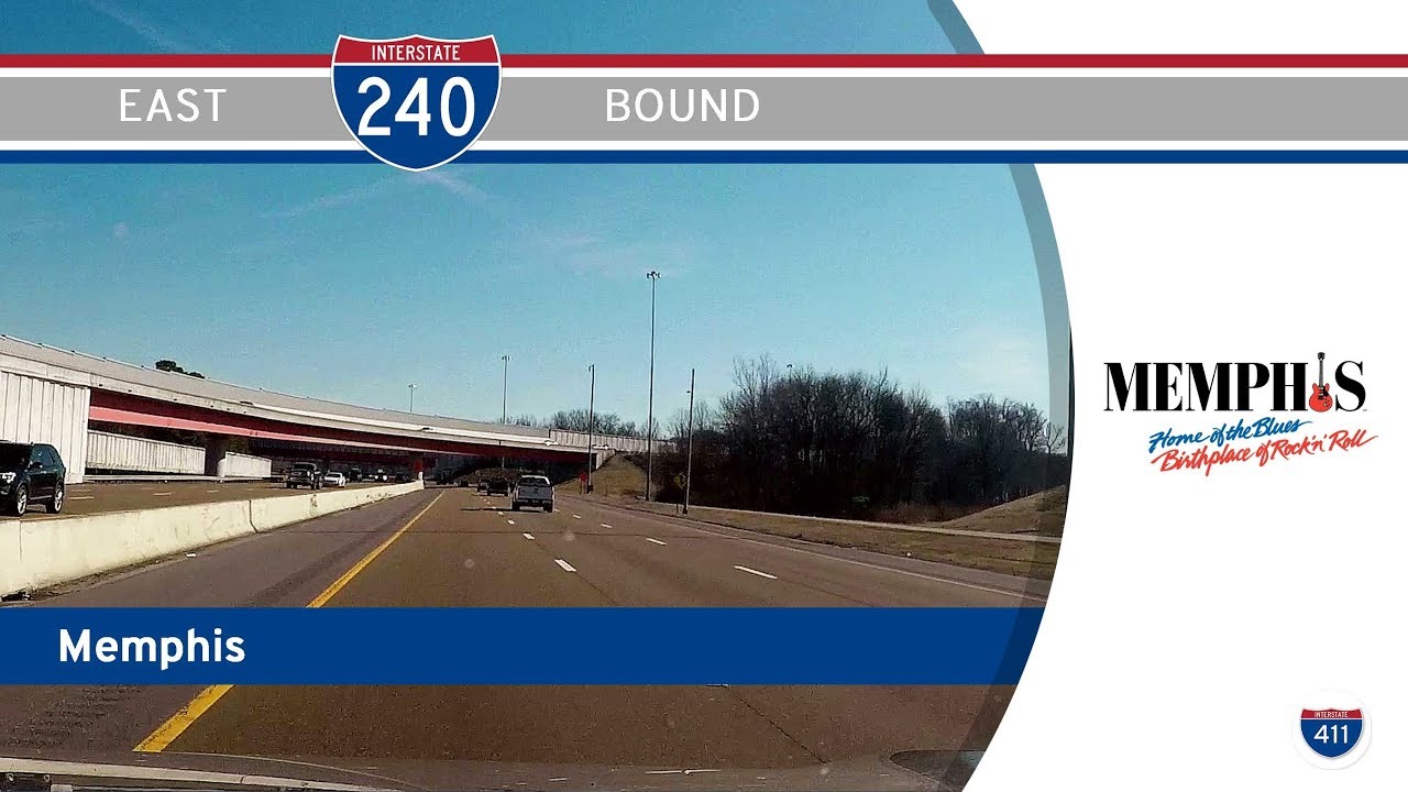 Interstate 240: Eastbound in Memphis – Tennessee